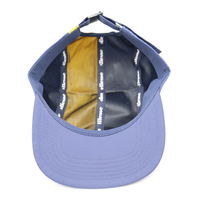 100% Nylon épissé caoutchouc Patch bord plat non structuré course en plein air sport Snapback Melon casquettes chapeaux avec sangle en Nylon