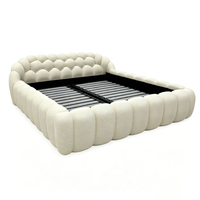 Lit de design en cuir moulé, matelassé, avec maille alvéolée 5D, style tatami moderne et minimaliste, écologique, taille Twin XL, souple