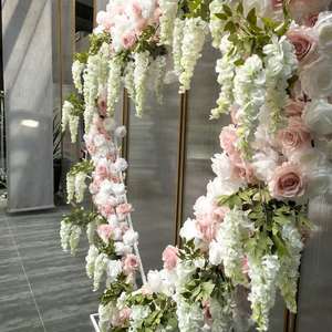 Centros de Mesa para Bodas, Decoraciones de Corazones, Flores Artificiales de Seda, Marco Floral, Arco, Fondo, Guirnalda, Soporte, Soportes para Exteriores - Product Image 3