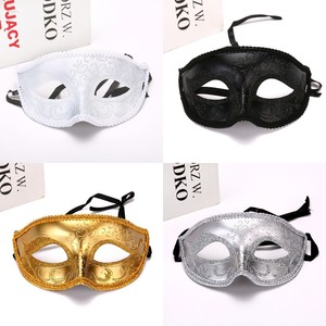 Máscara de media cara de alta gama Little Beauty, estilo princesa retro, para disfraz de jazz, con patrón pintado, cabeza plana, para fiesta de Halloween - Product Image 3