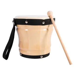 Handmade carneiro material bongo único tambor percussão instrumento pandeiro partido jogar instrumento