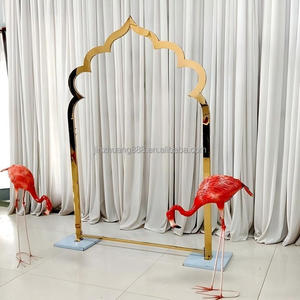 Arco de Metal para Bodas al por Mayor, Marco de Globos con Diseño Floral de Estilo Asiático y Europeo para Decoración de Escenarios de Ceremonias y Fiestas - Product Image 2