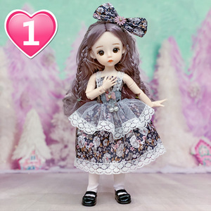 30 Cm בובת בובת Bjd להתלבש נסיכת ויניל צעצוע רב משותף 3d אמיתי עין בובת תינוק מתנה - Product Image 3