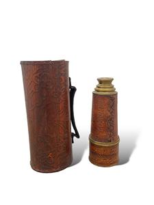Télescope Nautique Classique Vintage en Laiton Gravé de 16 Pouces avec Étui en Cuir – Idéal pour l'Observation Marine et les Objets de Collection - Product Image 3