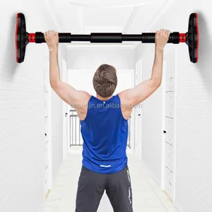 Pull Up Bar, Locking Door Pullup Bar No Screws Chin-Up Bar Home Gym Equipment Length 90-130CM Hold up to 200KGS