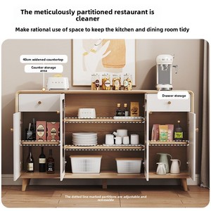 Buffet en bois de luxe léger, écologique et durable, avec porte en verre, pour <span class=keywords><strong>restaurant</strong></span>, cuisine, salon, maison - Product Image 3