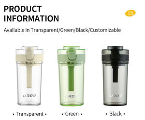 Bottiglia d'Acqua in Tritan con Coperchio Ribaltabile e Infusore per Tè, Ideale per Ufficio e Regali Aziendali - Product Image 6