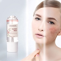Brume faciale apaisante à l'eau de rose sans alcool, enrichie en acide hyaluronique, niacinamide, vitamines C et E, illuminatrice et hydratante, tonique pour le visage