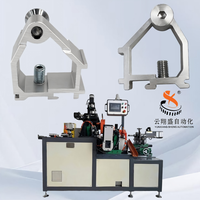 Machine de fabrication de quincaillerie pour fenêtres et portes en aluminium, avec fonctions de perçage, taraudage et découpe automatiques, et support d'angle personnalisé