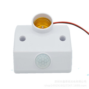 E27 Infrared <b>Motion</b> <b>Sensor</b> <b>Light</b> Socket 220V Plastic <b>Led</b> <b>With</b> Delay Switch For Corridor Lighting - Product Image 1