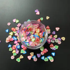 Décorations de noël valentines polymère argile pièces kit anime coeur forme argile polymère Formes