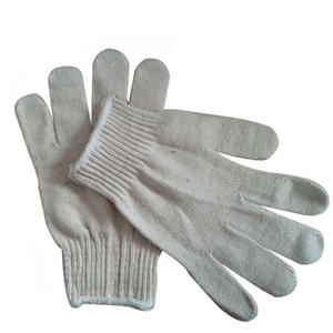 Fabricante de guantes de algodón de punto blanco de calibre 7/10 en China/guantes masónicos de algodón blanco blanqueado - Product Image 6