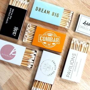 Custom Printing Safety <strong>Matches</strong> Wholesale Luxury Classic <strong>Match</strong> <strong>Box</strong> with Custom Logo Eco-Friendly Cardboard Matchsticks - Product Image 1