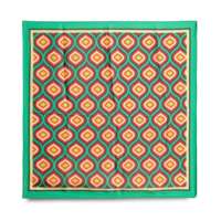 Bandana carré de luxe en satin imprimé léopard style créateur pour femme, accessoire foulard effet soie