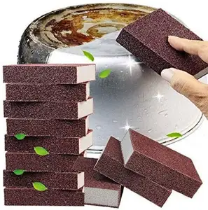Großhandel Küchen bedarf Entkalkung Clean Rub Pot Entfernen Rost reinigung Emery Schwämme Bürste Nano Carbo rundum Schwamm