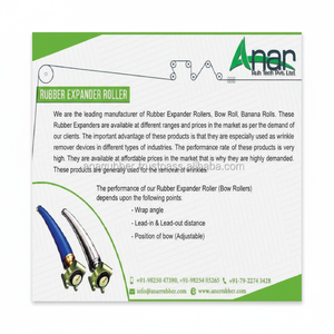 Rodillo expansor de goma industrial de alto rendimiento para eliminación de arrugas Anar Rub Tech Pvt LTd - Product Image 1