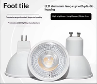 Ampoule LED GU10 220V 7W 500lm 3000K 4000K 6500K en aluminium, faisceau de 38 degrés, pour plafonnier encastré