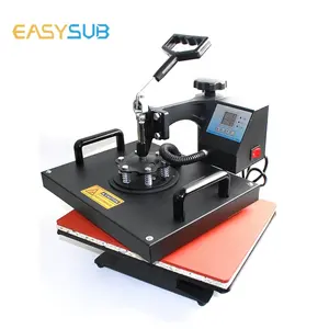 6in1 Heat Press Transfer Machine T-Shirt Printer Ciss Inkjet Paper Mug Ink  Tape Sublimation Kit