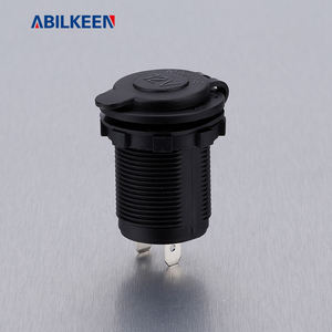 Bon marché prix 12-24V grande alimentation voiture Cigarette lumière prise femelle avec Port unique voiture monté panneau voiture Modification Port - Product Image 6