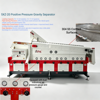 Machine de nettoyage de céréales pour l'agriculture, séparateur de graines par gravité grande capacité pour blé, soja et tournesol