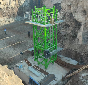 Instalación Hammerhead Auto-Erecting Mobile <span class=keywords><strong>Lego</strong></span> Tower Crane 12T Luffing Jib Topless Crane Gear Motor Componentes del núcleo del motor - Product Image 3