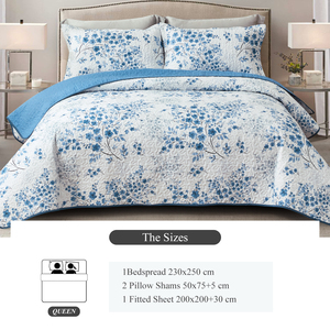 Modern Bedspread and Coverlet Sets With Polyester Filling Printed Quilt Set Queen <strong>King</strong> <strong>Size</strong> Sheet Sets <strong>Bedding</strong> - Product Image 4