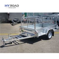 Remorque utilitaire 7*4 Box Traier à essieu simple