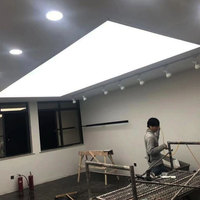 Boîte à lumière LED super lumineuse 2025 avec logo personnalisé, lampe de garage, éclairage pour polissage automobile, lampe LED souple, boîte à lumière à film souple pour plafond
