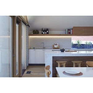 Villa moderna con estructura de acero ligero y techo a dos aguas para residencia privada - Product Image 3
