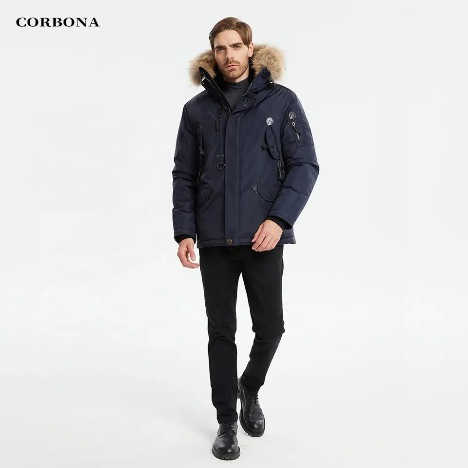 CORBONA nuove giacche da uomo cappotto invernale vero e proprio colletto multifunzionale Business Fashion Down cotone Parka spesso Casual