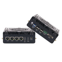 Mini PC Industrial Integrado Linkleaps N100 J6426 J4125 RS485 6 USB Router Firewall Pfsense con 4x2.5GbE LAN de Gran Venta