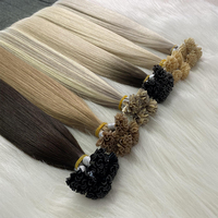 Extensions de cheveux à double pointe K de qualité supérieure Extension de cheveux européens vierges à la kératine et à la pointe en U