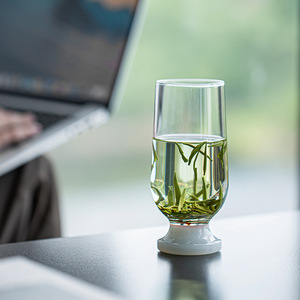 Tasse à thé vert en verre borosilicate haute résistance, idéale pour le thé de l'après-midi, tasse individuelle - Product Image 3
