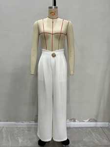 Chic Women's Pants High-waist Wide-leg <strong>Trousers</strong> 2025 Y2K Pants Boyfriend Style Office <strong>Lady</strong> Casual Straight <strong>Baggy</strong> Wide Leg Pants - Product Image 6