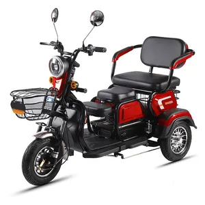 60V 800W más barato de larga duración 3 pasajeros movilidad vehículo eléctrico para ancianos triciclo eléctrico scooter bicicleta de movilidad