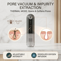 Appareil professionnel d'hydrothérapie faciale, nettoyeur de pores, aspirateur pour points noirs avec fonction chaud et froid pour salon de beauté et usage domestique