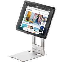 Support de tablette pliable en plastique et en métal avec support plat et fonctions de levage pour l'apprentissage et les jeux