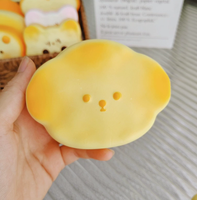 Jouet Squishy en forme de pain grillé à récupération lente, en mousse PU souple, anti-stress, sensoriel, à presser, cadeau pour adultes et enfants, logo personnalisé