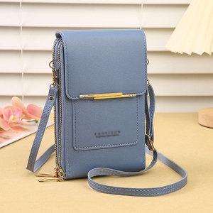 Bolsos de <span class=keywords><strong>Mujer</strong></span>, <span class=keywords><strong>Carteras</strong></span> de Cuero Suave, Bolsos de Mano con Pantalla Táctil para Teléfono Móvil, Bolsos Cruzados con Correa para el Hombro para <span class=keywords><strong>Mujer</strong></span>, Bolsos Baratos - Product Image 5