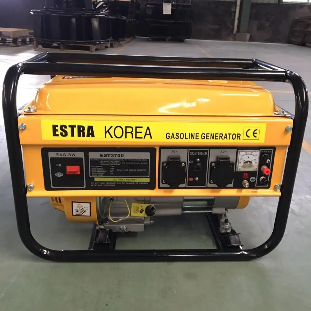 Generator Portabel 2.8KW Generator Bensin Fase Tunggal Harga Murah Cina Max Mesin Tangki Daya Dimensi Starter TRAXX