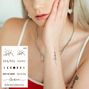 Adesivi per <span class=keywords><strong>Tatuaggi</strong></span> Semipermanenti di 2 Settimane, Impermeabili, Design Carini, a Base di Erbe Naturali, <span class=keywords><strong>Tatuaggi</strong></span> Temporanei per Gambe e Corpo - Product Image 5
