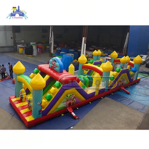 Lilytoys al aire libre toboganes inflables baratos 0,55mm PLATO carrera de obstáculos inflable para niños - Product Image 1