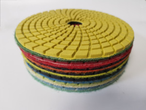 Tùy chỉnh 3inch/4inch Vòng Kim Cương sửa chữa sàn ướt máy xay đánh bóng Pads đối <span class=keywords><strong>Granite</strong></span> Marble 10 mét New OEM - Product Image 5