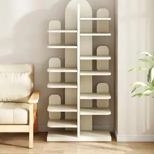 Современный дизайн, простой современный деревянный книжный шкаф, современный деревянный книжный шкаф, деревянная витрина, книжная полка