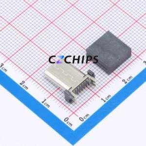 HX-TYPE-C 16P 180 LT H13.0 USB Connector SMD Connector Type-C Female Vertical Mount 16P - Product Image 2