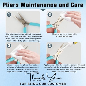 Jewelry Pliers Set Needle Nose, Round Nose and <b>Wire</b> Cutters for Jewelry Making Repair <b>Craft</b> <b>Wire</b> Wrapping Beading <b>Crafts</b> Pliers - Product Image 5