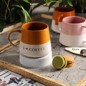 Bán buôn 400ml sứ gốm tùy chỉnh phong cách Bắc Âu cà phê <span class=keywords><strong>Mug</strong></span>-Máy rửa chén & lò vi sóng an toàn quà tặng cho mẹ/Ngày của Cha - Product Image 3