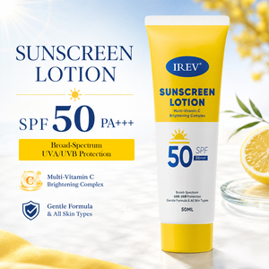 Private Label IREV <b>Sunscreen</b> Lotion SPF50+ Multivitamin C High Magnification Broad Spectrum Protection 50ml Facial <b>Sunscreen</b> - Product Image 2