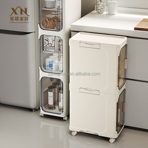 Bán Buôn 4 Lớp Khoảng Cách Lưu Trữ Tủ Lưu Trữ Ngăn Kéo Tủ Nhà Bếp Phòng Tắm Lưu Trữ Cán Tiện Ích Giỏ Hàng Với Bánh Xe - Product Image 6