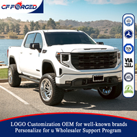 Jantes en alliage forgé monobloc à rayons multiples chromées personnalisées 20 22 pouces 6x139.7 pour GMC Sierra 1500 Duramax Off Road Truck